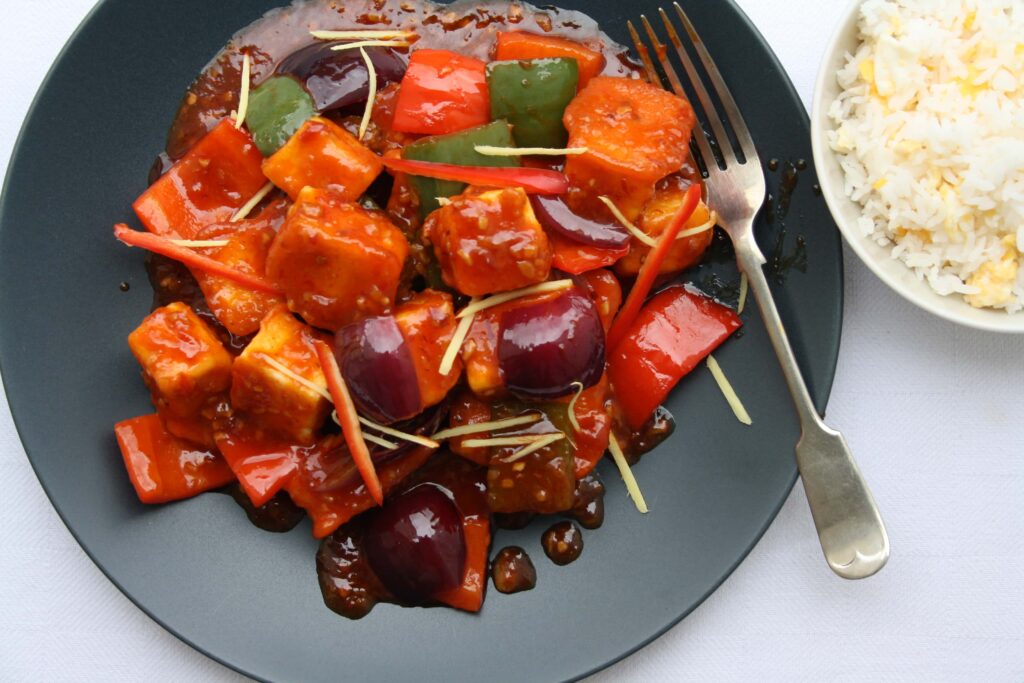 chilli paneer spicy